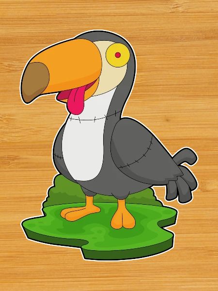 Toucan Halloween Zombie
