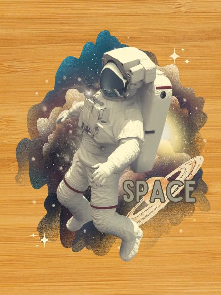 Astronaut in space magic