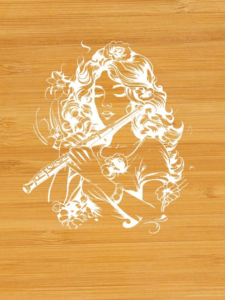Flûte Fille Dessin