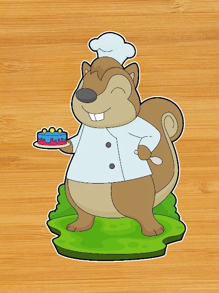 Squirrel Birthday Cake
