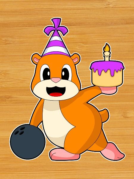Hamster Birthday Bowling