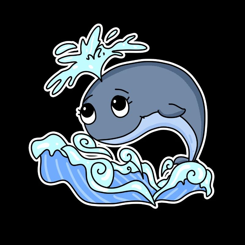 Whale Animal Ocean Graphic