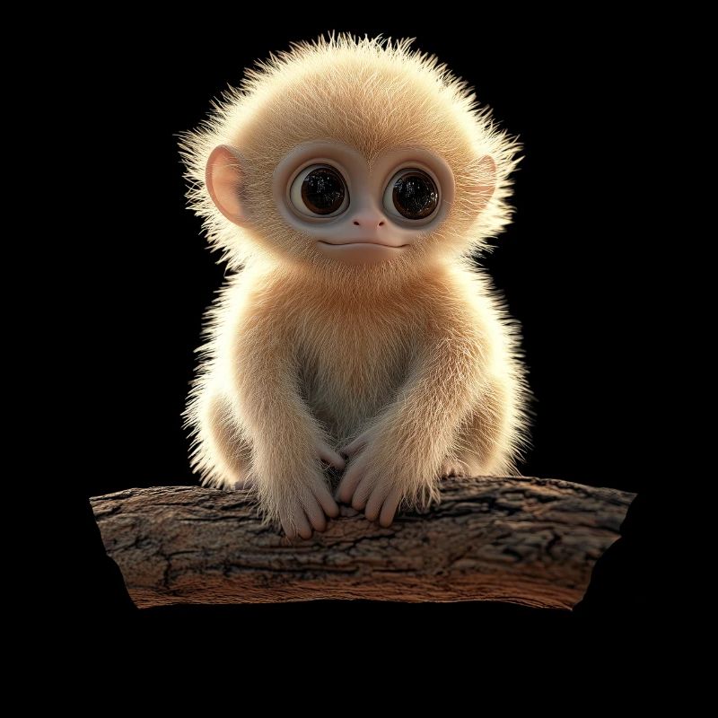Gibbon Monkey Whitehand Gibbon Monkey Cute Lar Gibbons