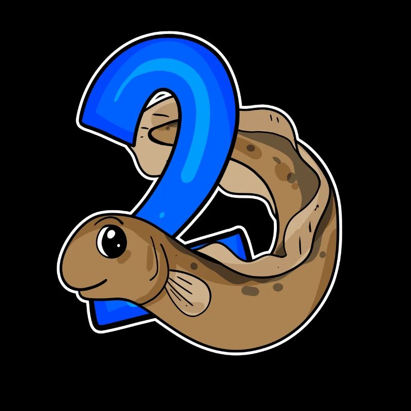 2 Motif Anniversaire Poisson - Deux ans