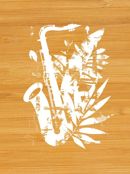 Saxophone Cartoon Style