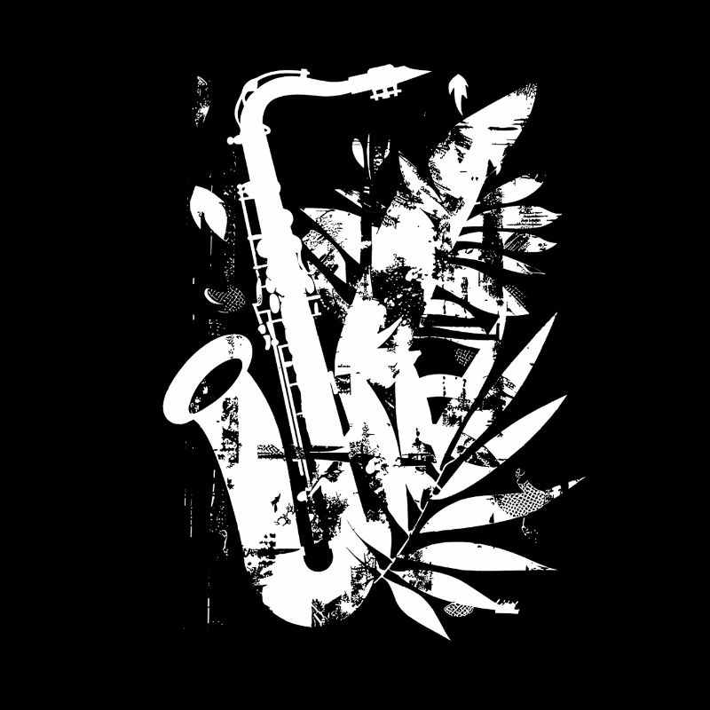 Saxophone Cartoon Style