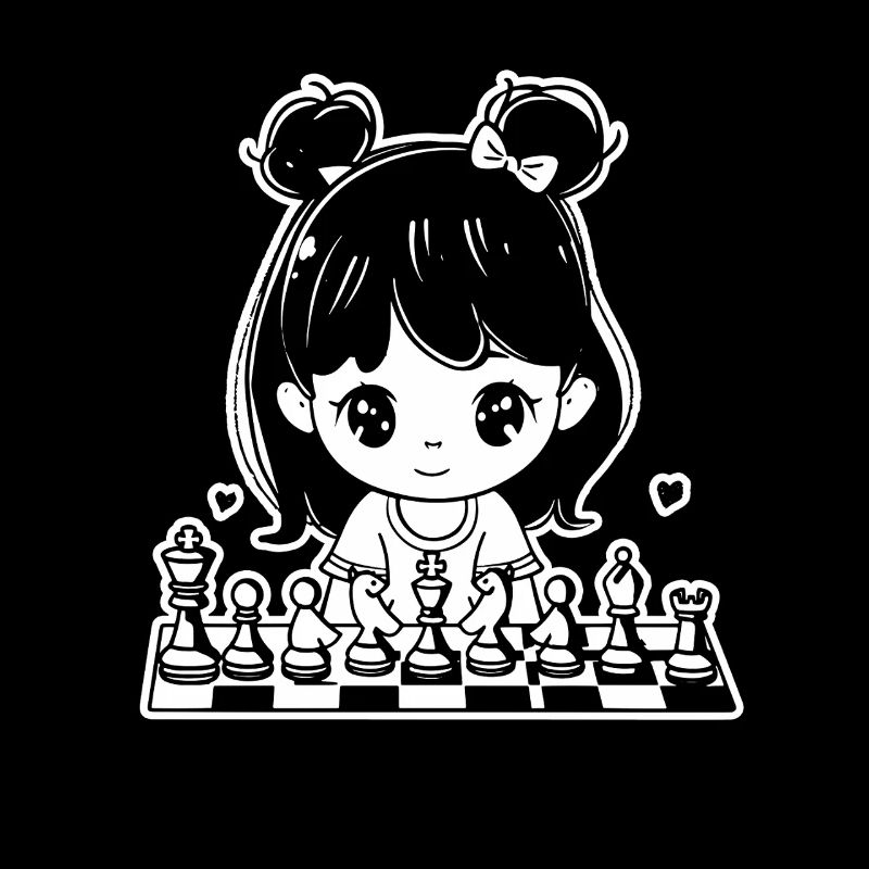 Cartoon Chess Player