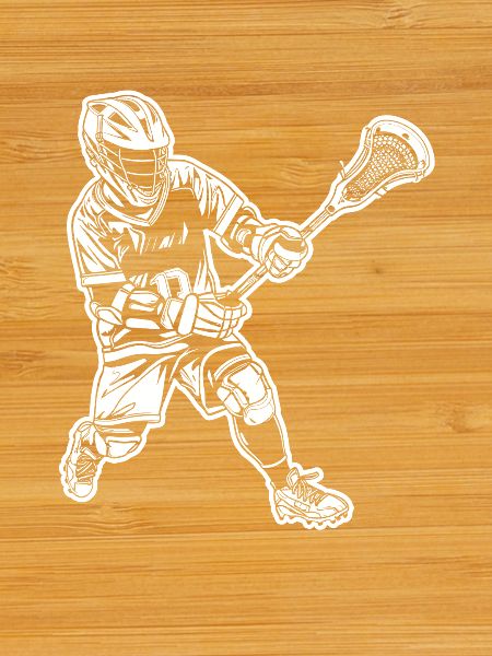 Lacrosse Player Drawing