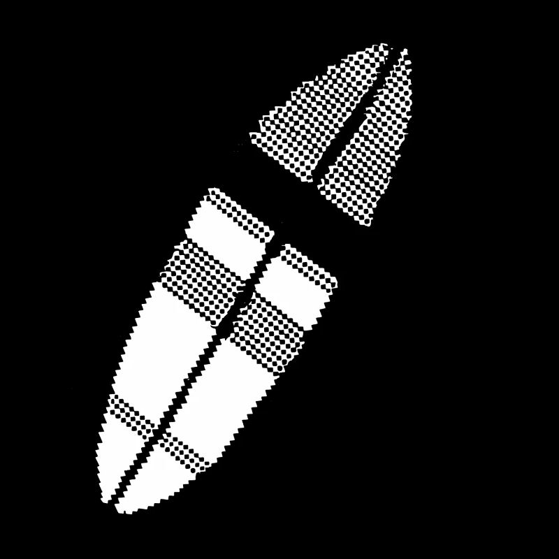 Surfboard Pixel Graphic