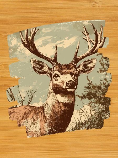 Deer with antlers