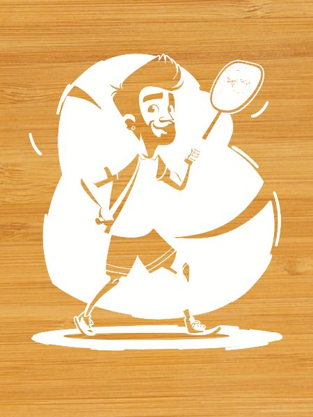Badminton Player Sketch