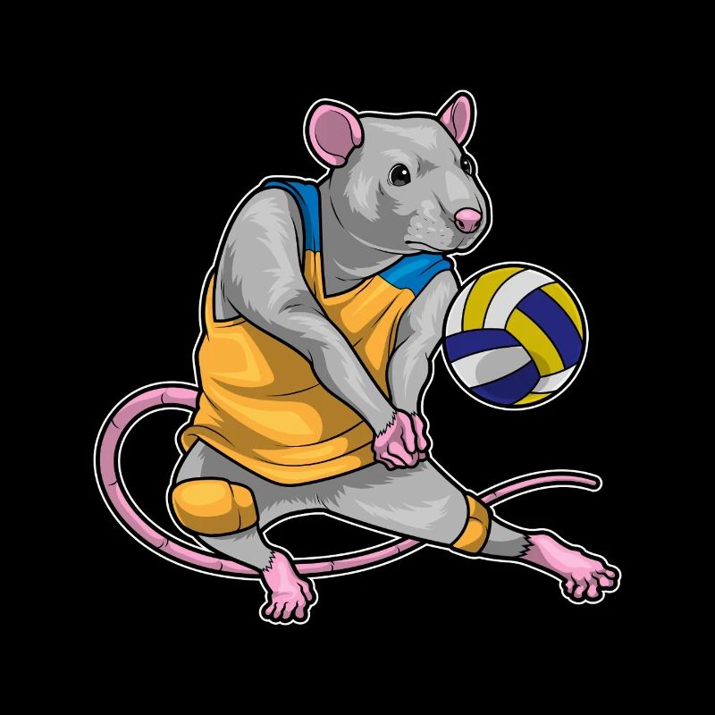 Rat Volleyball Player Volleyball