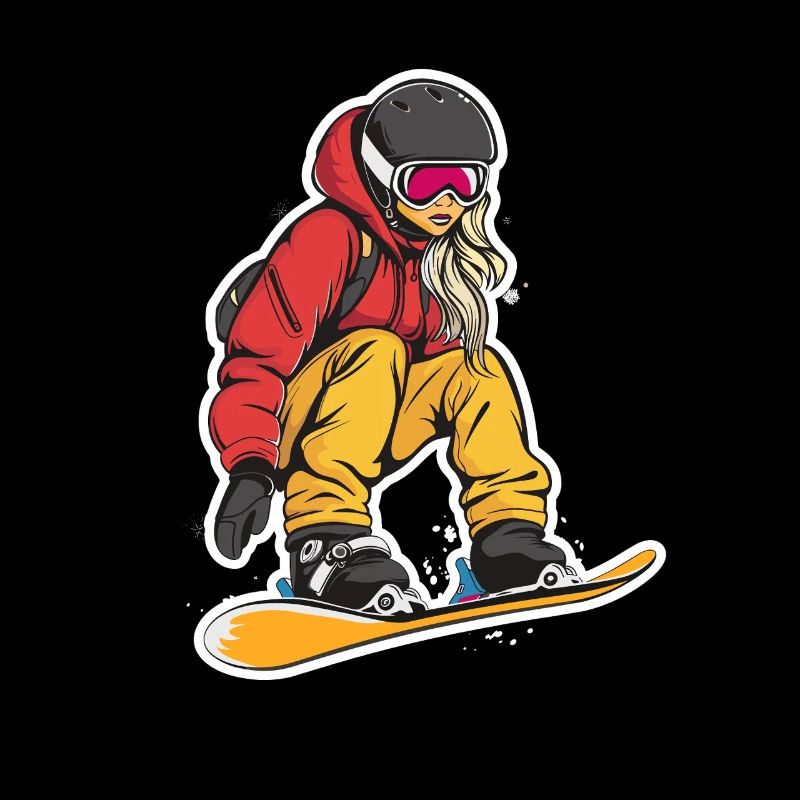 Graphique du snowboarder