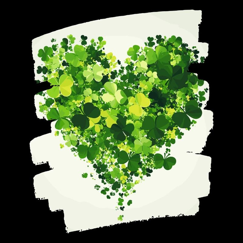 St. Patricks day Kleeblatt Herz