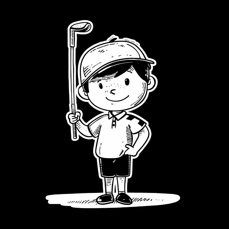 Little Golfer Sketch