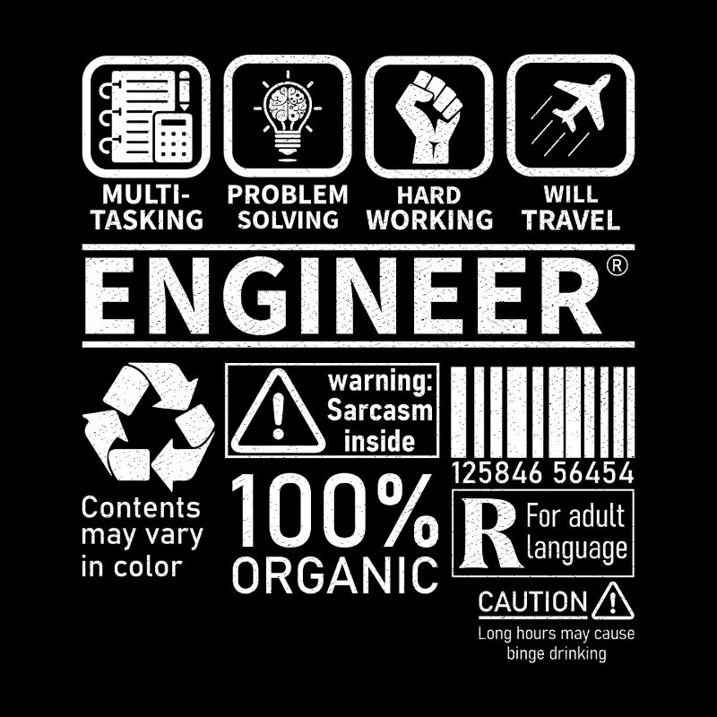 engineer multitasking problem solving hard working