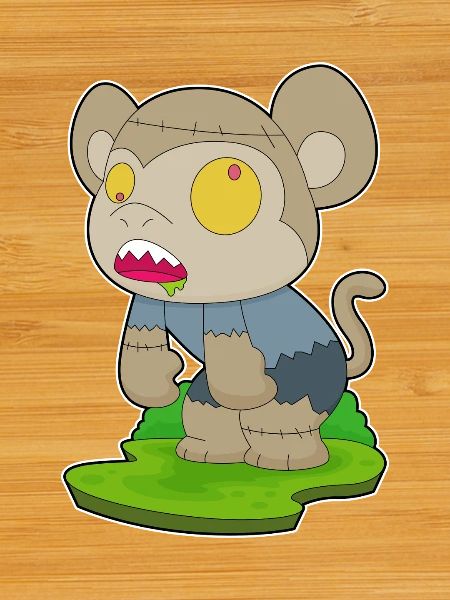 Singe Halloween Zombie