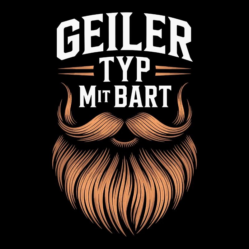 Geiler Typ Mit Bart Bartträger Barbier Vollbart