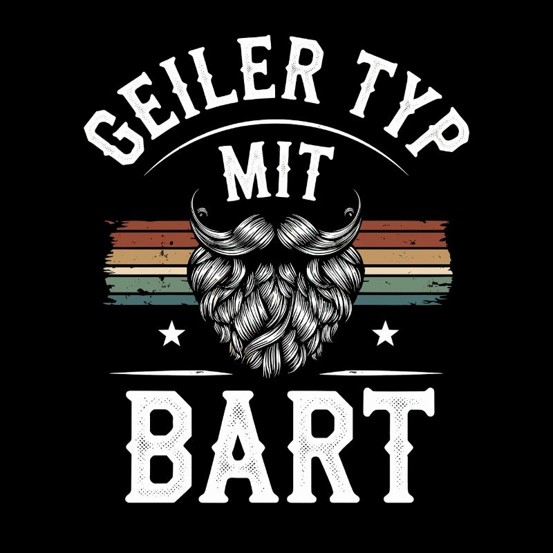 Geiler Typ Mit Bart Bartträger Barbier Vollbart
