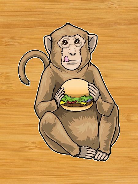 Cheeseburger de singe