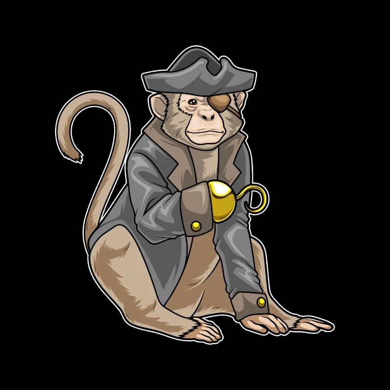 Singe Pirate Crochet Main