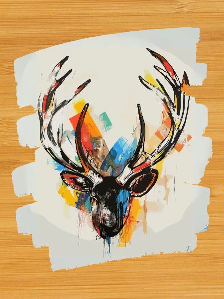 Deer with antlers