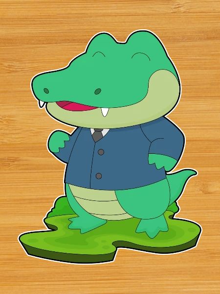Crocodile Marié Veste Mariage