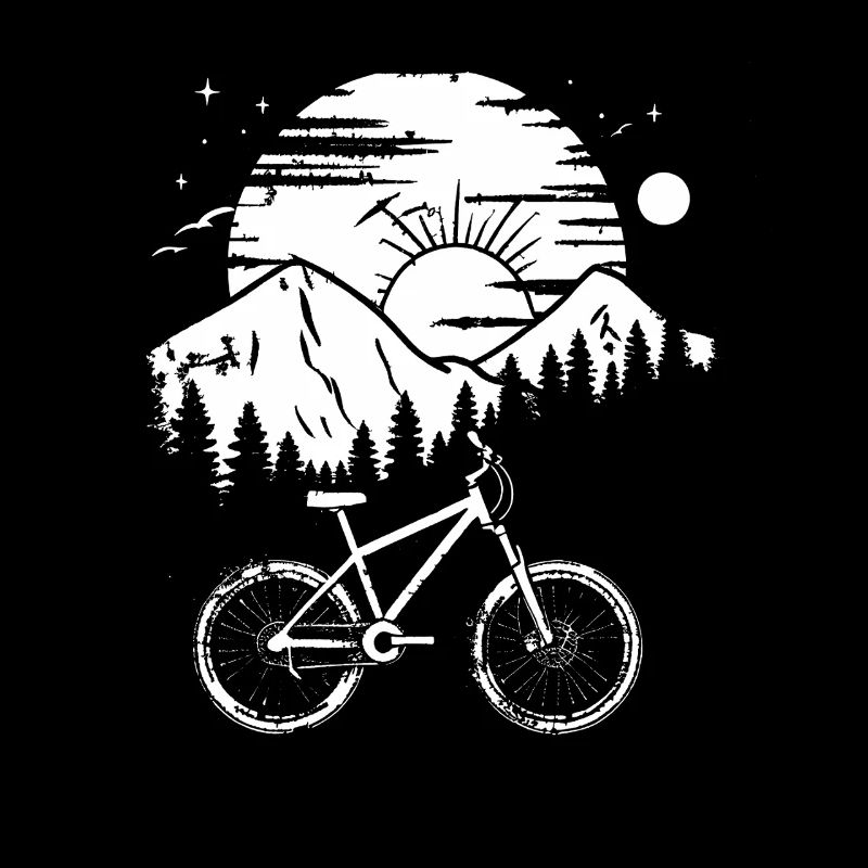 Mountainbiking Zeichnung