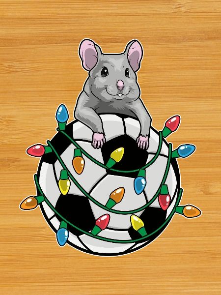 Mouse Christmas Football