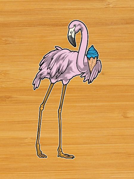 Flamingo Waffle Cream