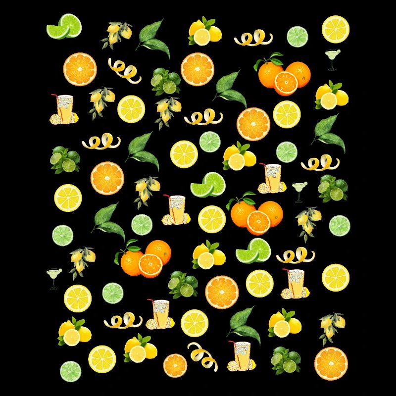 Citron, citron vert, orange
