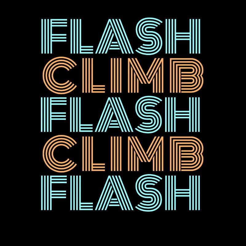 Escalade éclair escalade Bouldering Style Font