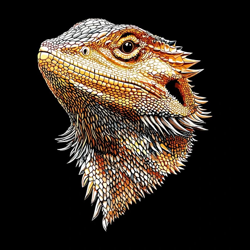 Bartagame Echse Bearded Dragon Süße Bartagamen