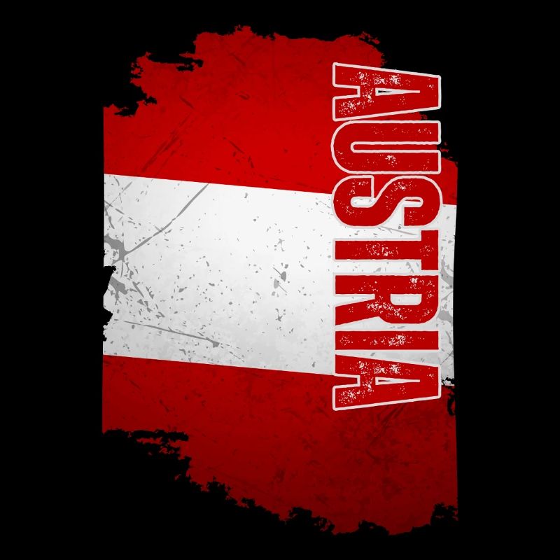 Vertical Austrian flag, Austrian pride