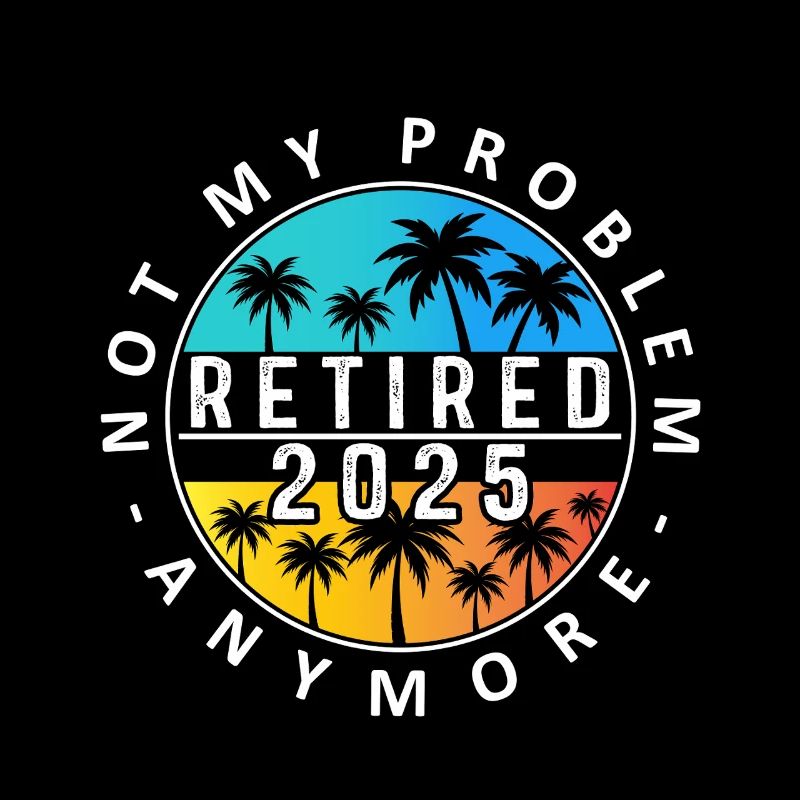 Retraité 2025 Palm Sunset Design