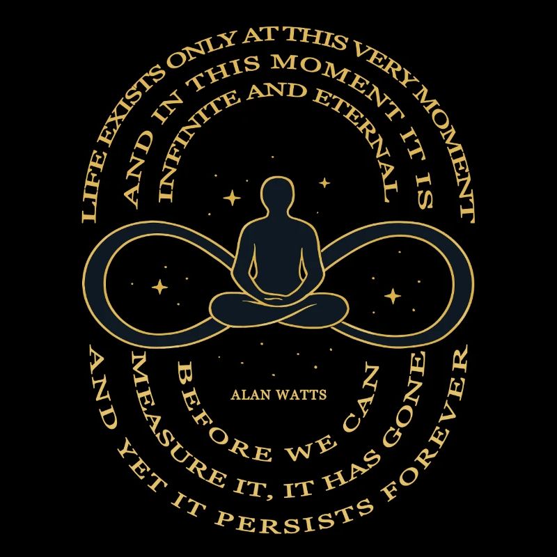 T-shirt Alan Watts Time Infinity