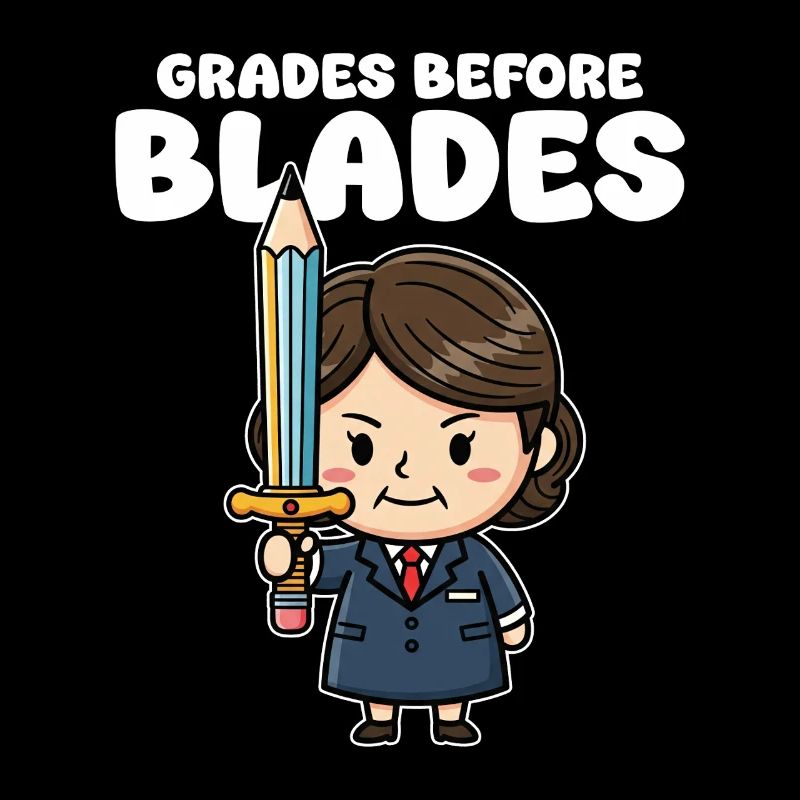 GRADES BEFORE BLADES - TEACHER GIFT