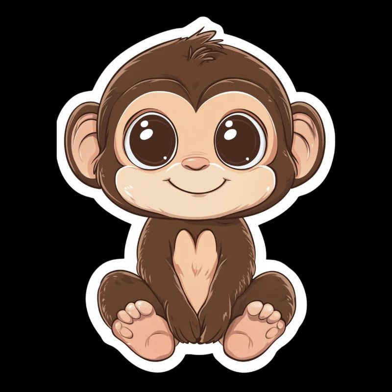 Singe Mignon Singe Cadeau pour les fans de Singe