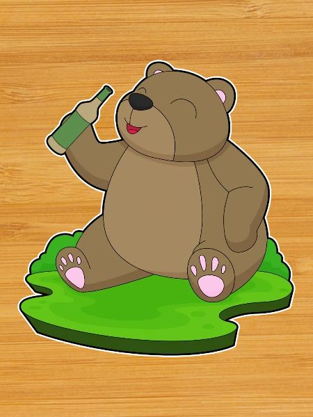 Bear bouteille de bière