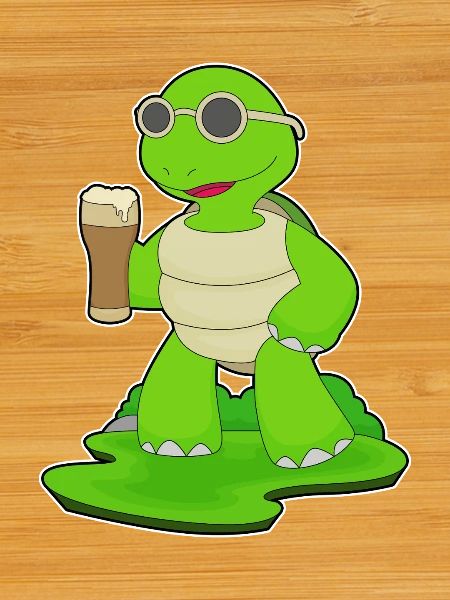 Schildkröte Bier