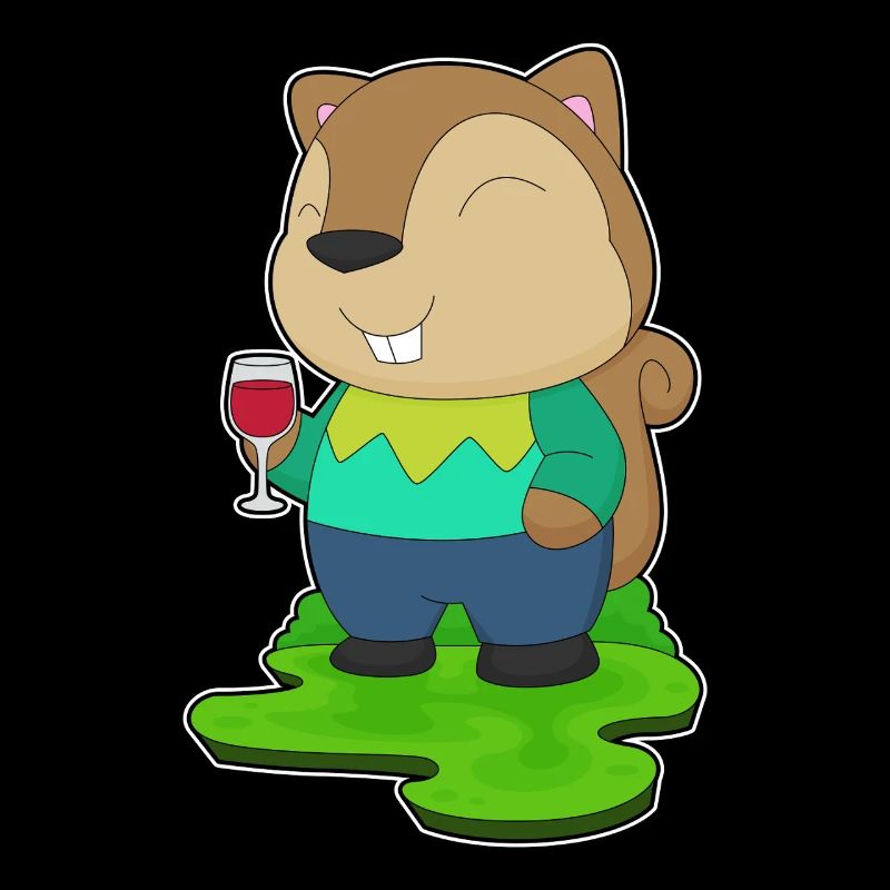 Eichhörnchen Rotwein