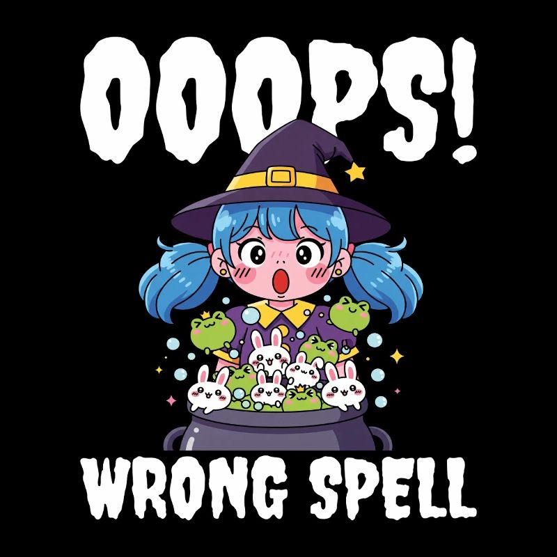 OUPS ! MAUVAIS SORT - SORCIÈRE HALLOWEEN