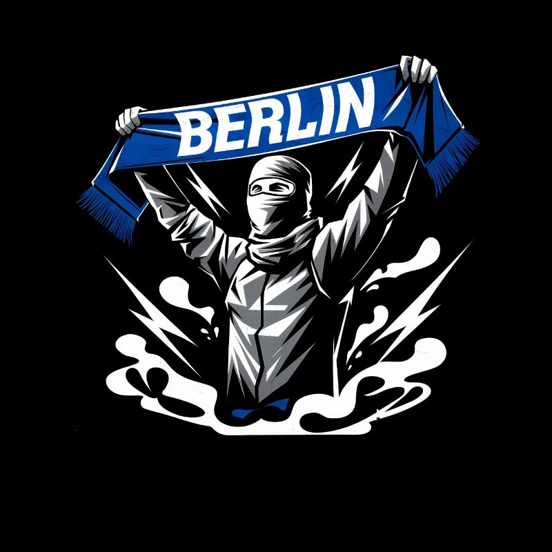 Stylized Neon Graffiti Berlin Scene