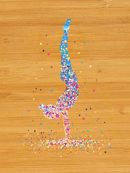 Gymnastik Gymnastaste Akrobatik – Silhouette
