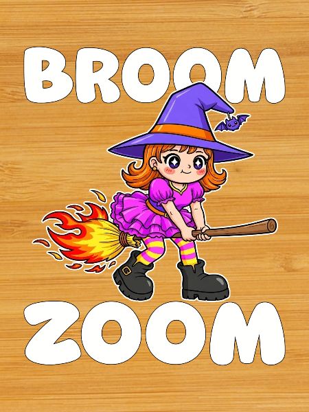 BROOM ZOOM - WITCH HALLOWEEN
