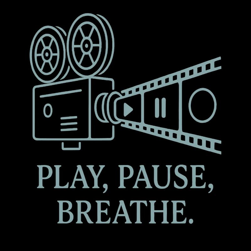 Creative film motif with slogan