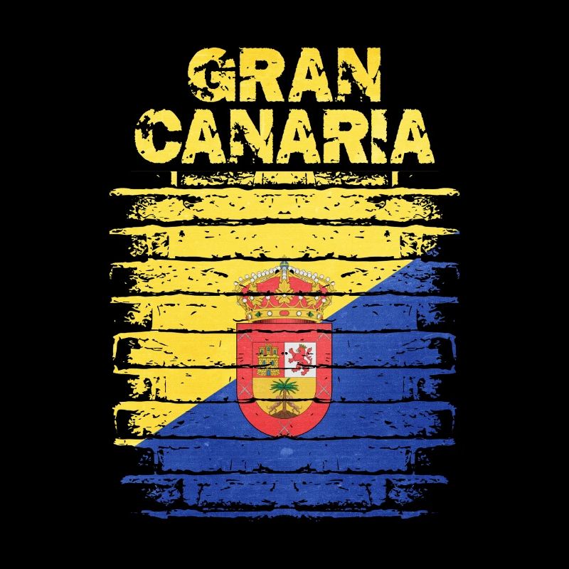 Guanche Flag Design auf Rustikaler Optik
