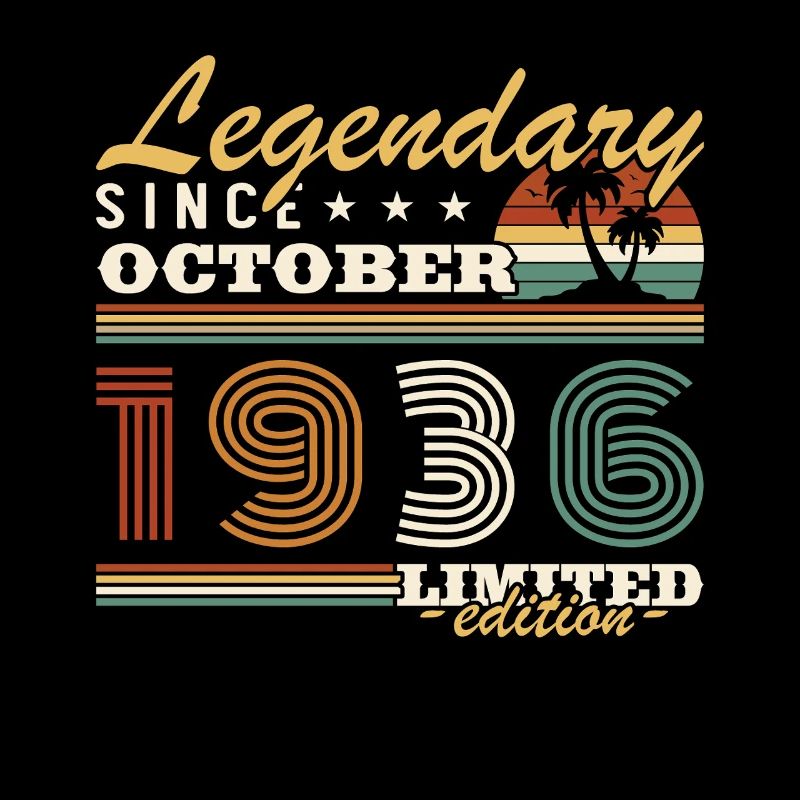October 1936 Vinatge Retro Birthday Gift