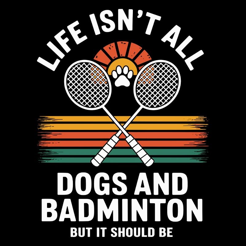 Chiens et badminton