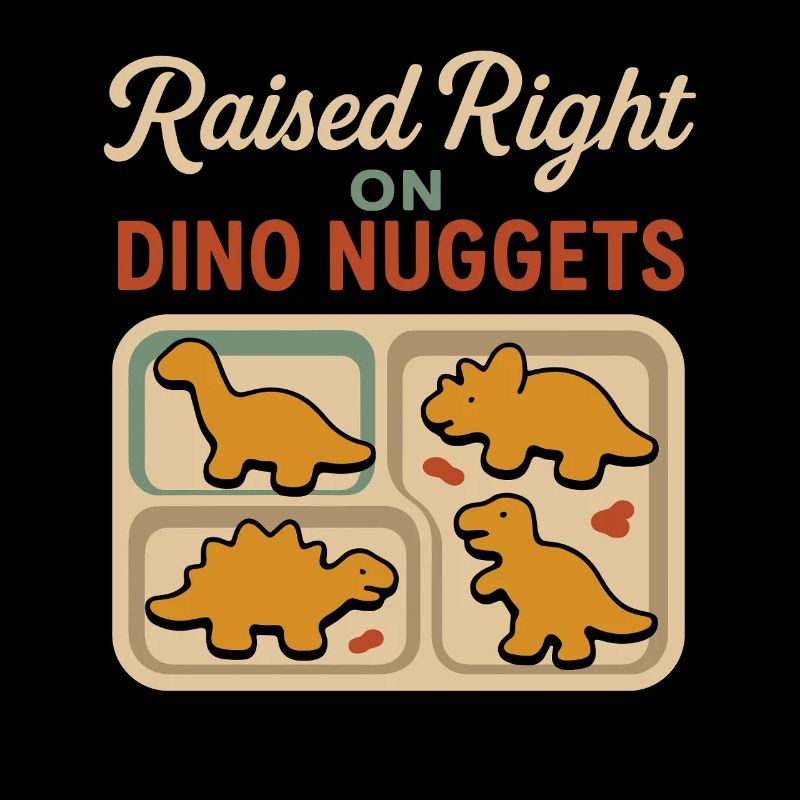 Dino Nuggets Nostalgie Drôle Snack Dinosaure